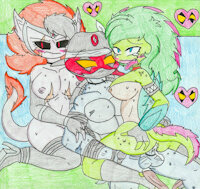Donnie and The Lovely Ladies by skyrimgamer17