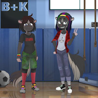 The Twins, Blaze and Hazel by TokenTwins