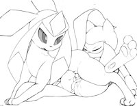 Riolu Helps Releve Glaceon by Tricksta