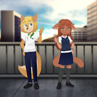 Philippe McGowan and Kumari Kamath by OOOinfin