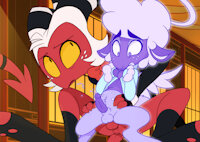 Moxxie X Collin from Helluva Boss episode 4 by Tricksta