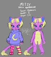 basic fursona ref: Mitsy by ItsyMitsy