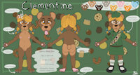 Clementine Ref Sheet 2021 by BearlyLegal