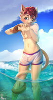 Free the Willy! - Bonus Image Set #2 (Swimming Trunks Version) by Nekome