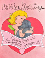 Reach Out and Embrace Someone: Emily and Flippy by MrRoseLizard