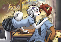 Sam & Rhiia - high school romance by KolewazakiSan