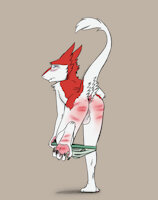 Spanked Sergal Boy (Discipline) by TwistedDragon
