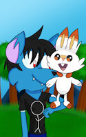 Lobo and Scorbunny by LoboTheBird