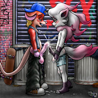 Back Alley Frottin by Pux