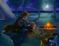 Boinking by the bonfire by CinderRoo
