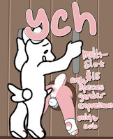 [YCH OPEN] - Binky Bnuuy Through the Wall by binkybnuuy