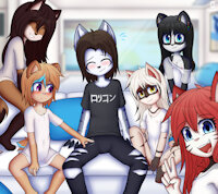 Seff's harem by NotHyperion