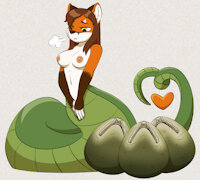 Egg laying by WereFox