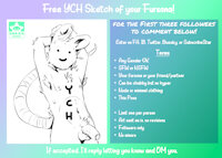 Free YCH sketch of your Fursona! (closed) by ObrienOvercomes