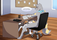 Office Distractions(cont) by thewolf10110