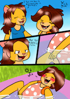 Keiko swimsuit comic by ThePinkPandaCat