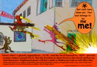 Zander Scares the Poop Out of Poor Genet by moyomongoose