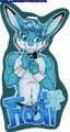 Frosti Playboy Badge by FrostiBunni
