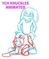 YCH Knuckles Animation by Yiffox