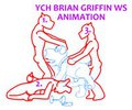 YCH Brian Griffin Watersports Animation by Yiffox