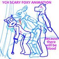 YCH Scary Foxy Animation (FNAF) by Yiffox