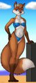 Selene at the beach by Jardenon