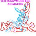 YCH Bunnymund Egg Laying Animation by Yiffox