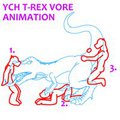 YCH T-Rex Vore Animation by Yiffox