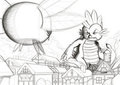 Spikezilla vs. Spritera (WIP sketch) by Exelzior