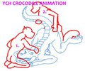YCH Fem Crocodile Animation by Yiffox