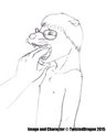 Otter Girl Tongue Rubbing by TwistedDragon