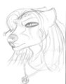 Whitehair Portrait Sketch by Crisco by Whitehair