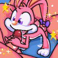 Babs Bunny 2x Tiny Toons Oekaki by FreeFlySpecter