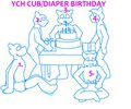 YCH Cub Birthday by Yiffox