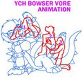 YCH Bowser Vore Animation by Yiffox