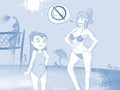 Korra and Juniper: Beach Comparison by paoguu