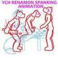 YCH Renamon Spanking Animation by Yiffox