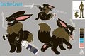 Eric Eevee Morph Reference Sheet v1.0 by sirkain