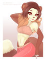 Rina Posing [Art trade]  by WhiteServal