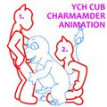 YCH Cub Charmander Animation by Yiffox