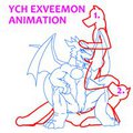 YCH Exveemon Riding Animation by Yiffox