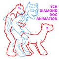 YCH Diamond Dog W/S Animation by Yiffox