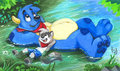 Rodney and Paws by pandapaco