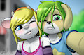 Sam + LC Selfie by nerdmouse