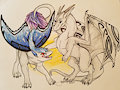 Dragons at play by Kasper