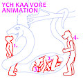 YCH Kaa Vore Animation by Yiffox