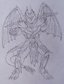 Galion in Daedra armor by Galionskyedragon