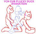 YCH Cub Plucky Duck Animation by Yiffox