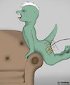 Couch Arm Switching (Old Art, Colorization) by TwistedDragon