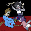 Kids at play color by NB